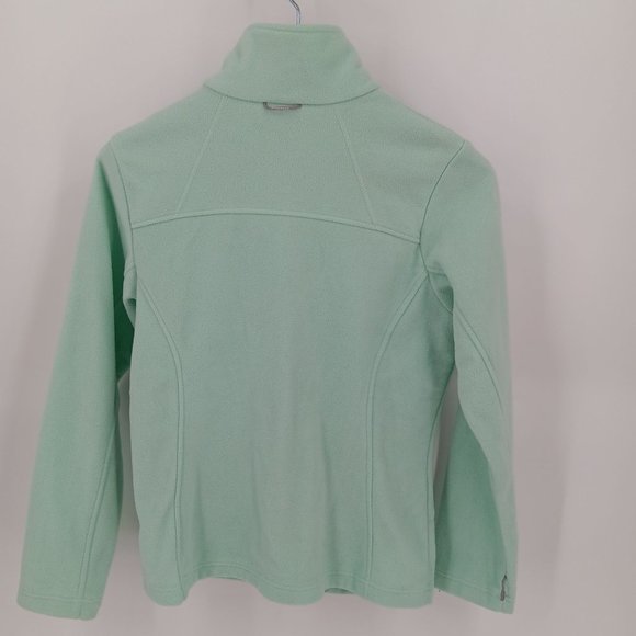 COLUMBIA JACKET WOMEN MEDIUM GREEN FLEECE FULL ZIP LONG SLEEVE SWEATSHIRT OUTDOO - Picture 10 of 15